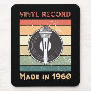 Vinylpost Retro stil Mouse Pad Musmatta