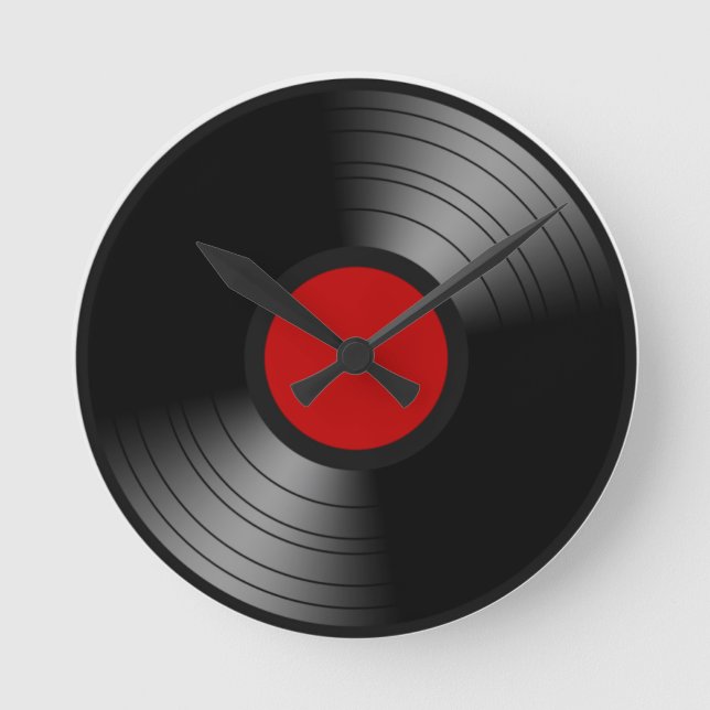 Vinylpost Rund Klocka (Framsida)