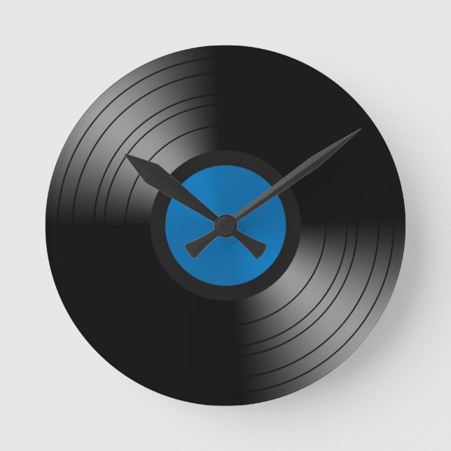 Vinylpost Rund Klocka (Framsida)