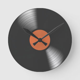 Vinylpost Rund Klocka