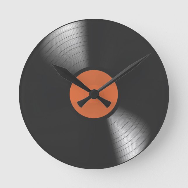 Vinylpost Rund Klocka (Framsida)