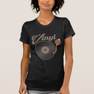 Vinylpost Turnable Stil Music Retro Record DJ T Shirt