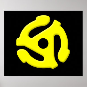 Vinylpostadapter på 45 varv/min poster