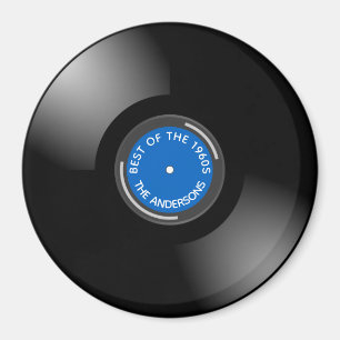 Vinylpostalbumets designmagnet magnet