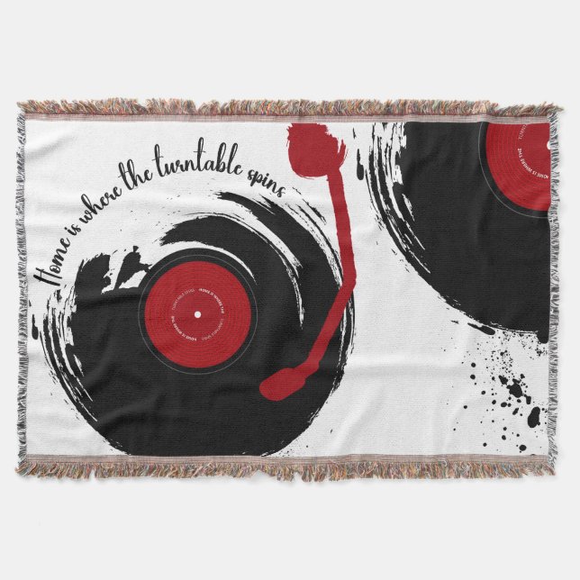 Vinylposter är hemmet där de rörliga ryggstöden fi filt (Framsidan)