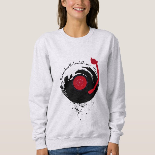 Vinylposter är hemmet där de rörliga ryggstöden fi t shirt (Framsida)