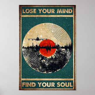 Vinylposter tappar sinnet och hittar din sjöräddni poster