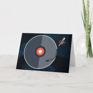 Vinylposterhälsningskort Kort