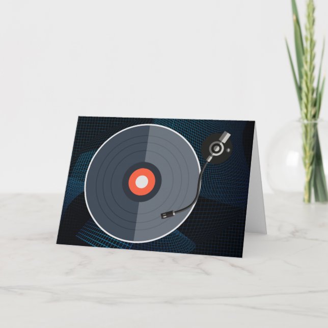 Vinylposterhälsningskort Kort (Framsida)