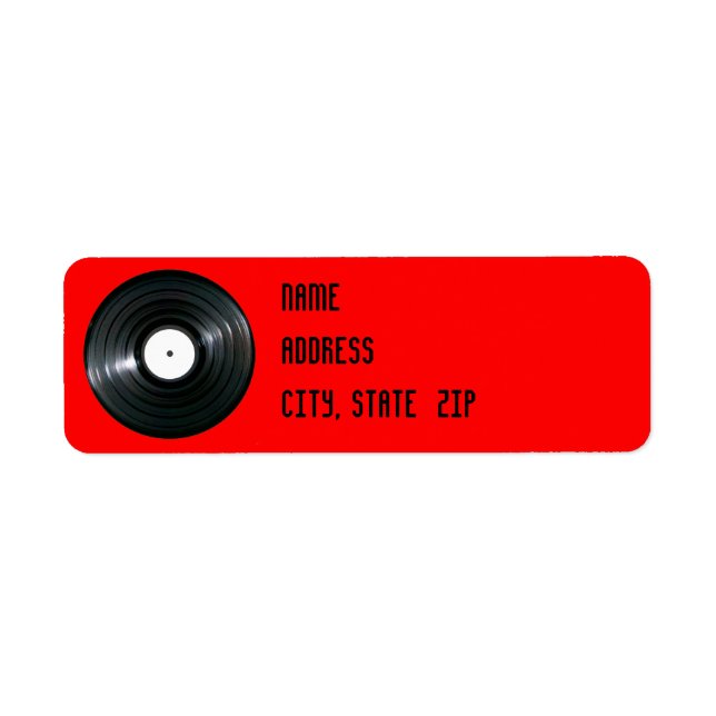 Vinylpostetikett Returadress Etikett (Framsidan)