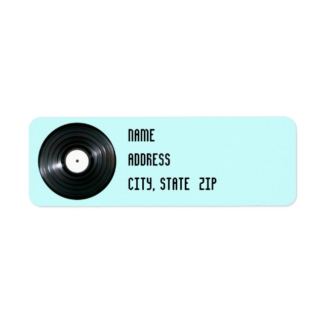 Vinylpostetikett Returadress Etikett (Framsidan)