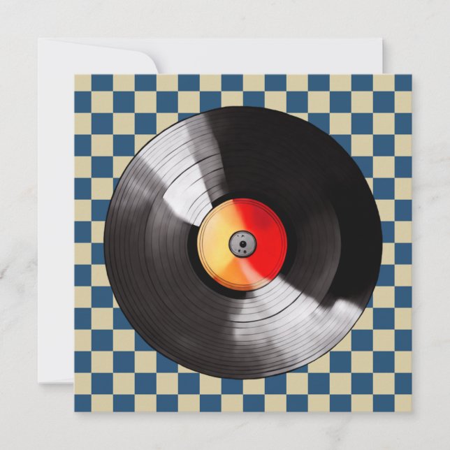 Vinylposthälsningskort Kort (Framsida)
