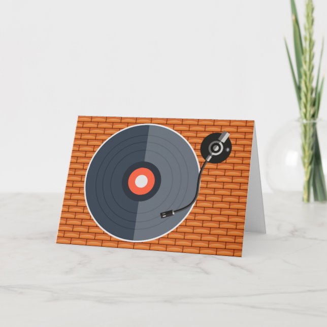 Vinylposthälsningskort Kort (Framsida)