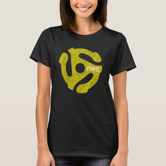 Vinylpostinsamlare med 45 varv/min t shirt (Framsida)