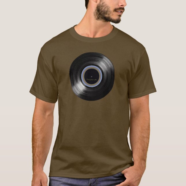 vinylpostretro-musik tee (Framsida)