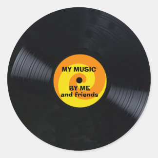 Vinylpoststämpel för att anpassa runt klistermärke
