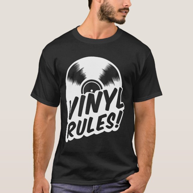vinylregler t-shirt (Framsida)