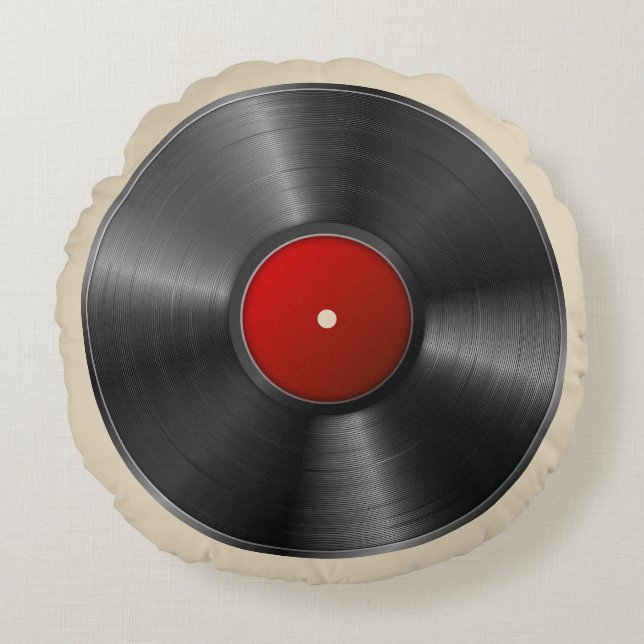 Vinylrekord Rund Kudde (Framsidan)