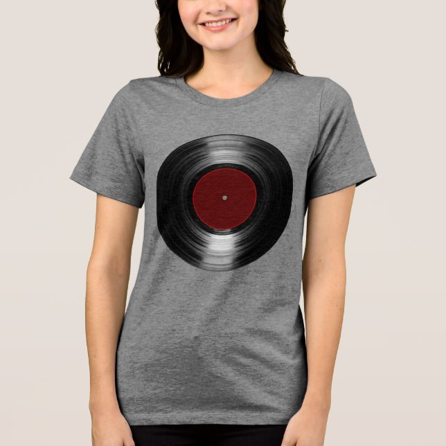 vinylrekord t shirt (Framsida)