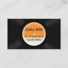 vinylrekord visitkort