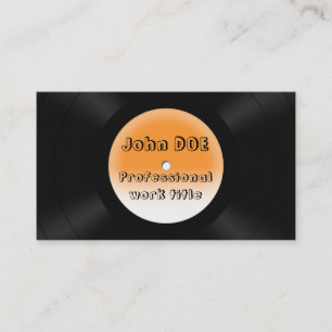 vinylrekord visitkort