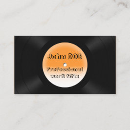 vinylrekord visitkort