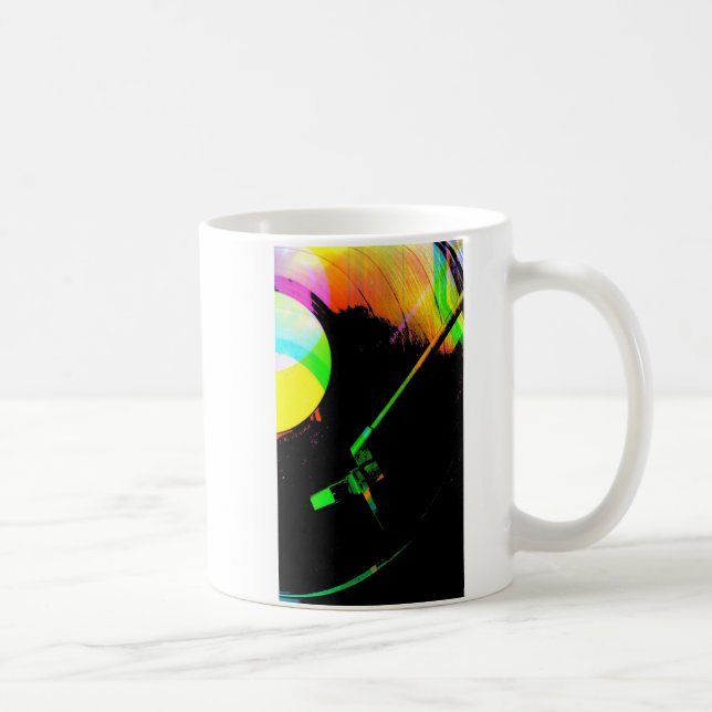 Vinylrekordet i många färgar kaffemugg (Höger)