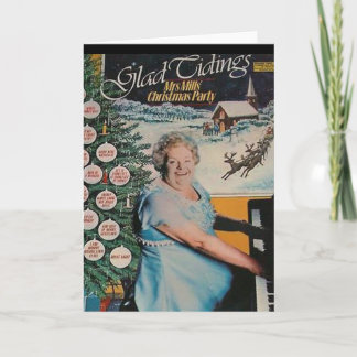 Vinylrekordet täcker julkortet helgkort