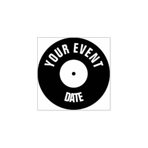 Vinylrekthhand frimärke stämpel