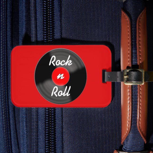 Vinylskiva Bagage Tag Gåva Bagagebricka (Framsida Insitu 4)