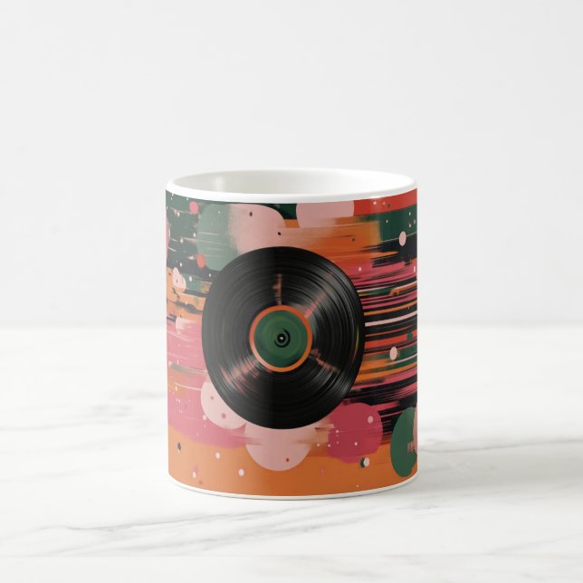 Vinylskiva, ofta använd för att representera analo kaffemugg (Center)