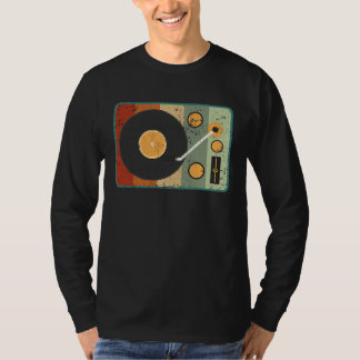 Vinylskivspelare Retro Musik Skivsamlaren T Shirt