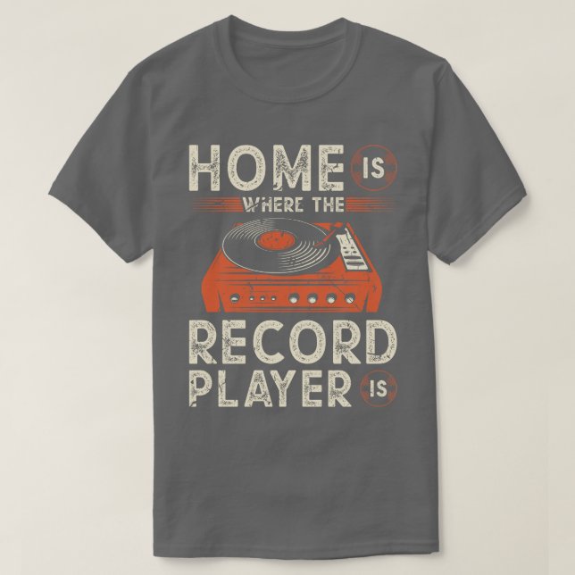 Vinylskivspelare Vinylskivor T Shirt (Design framsida)