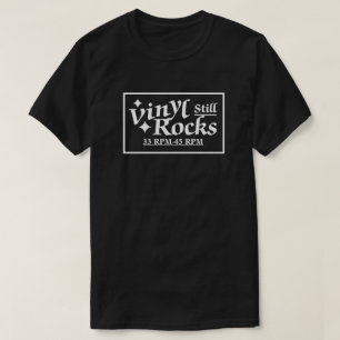 Vinylstillastående Sten 33-45 Rpm Rektangel T Shirt