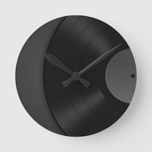 Vinylväggen tar tid på rund klocka (Framsida)