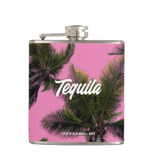 Vinylvåt kolv. Tequila. Hej då. Fickplunta