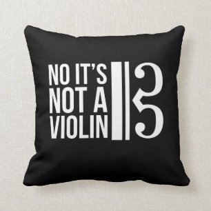 Viola Alto Clef Musician Humor inte en fiol Kudde