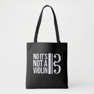 Viola Alto Clef Musician Humor inte en fiol Tygkasse