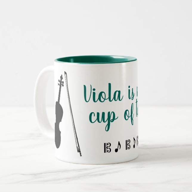 Viola är Min Kopp i Tea (grönten) Mugg (Framsida vänster)