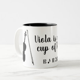 Viola är Mitt Kopp i Tea (svart) Mugg