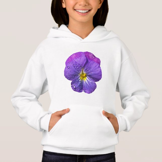 Viola blomma t shirt (Framsida)