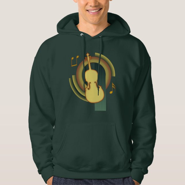 Viola Deco1 Hoodie (Framsida)