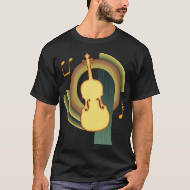 Viola Deco1 T Shirt (Framsida)