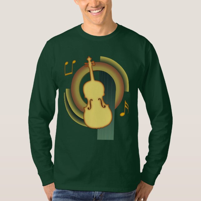 Viola Deco1 T Shirt (Framsida)