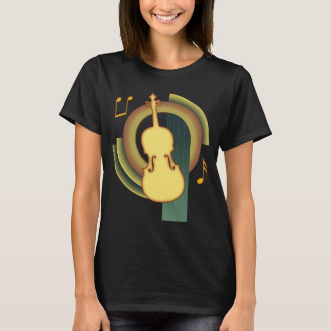 Viola Deco1 T Shirt (Framsida)