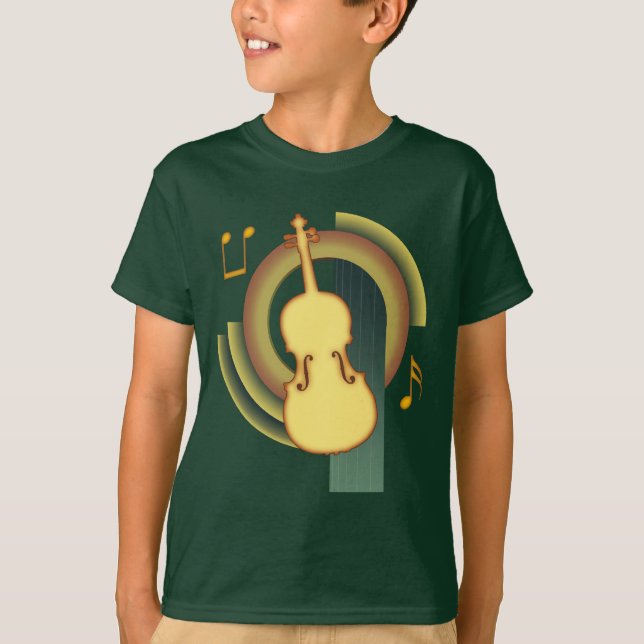 Viola Deco1 T Shirt (Framsida)
