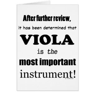 Viola, det viktigaste instrumentet hälsningskort
