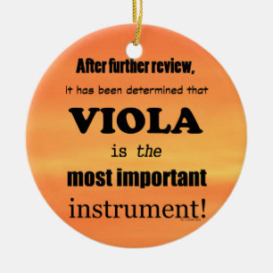 Viola, det viktigaste instrumentet julgransprydnad keramik