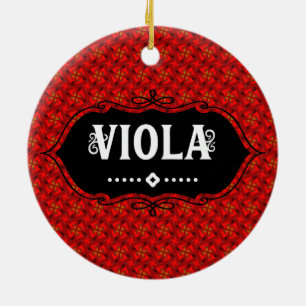 Viola Emblem Julgransprydnad Keramik