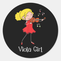 Viola Girl - Violist Symphony Band Jazz Music Kärl